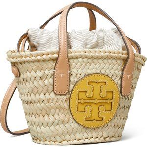 Ella Mini Straw Basket Bag TORY BURCH